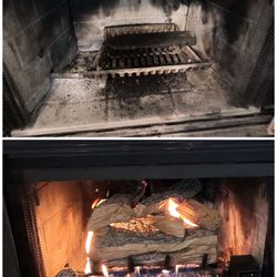 Hunter Williams Fireplaces - Before and after.