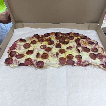 Sharpiros Pizzeria - Cheese & Pepperoni (Half) - Pizza Near Me - Conyers, Georgia