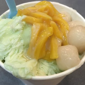 Salju Dessert - Limited time flavor: Pandan w/ rice balls (onde2) and jackfruits - Desserts Near Me - Alhambra, California