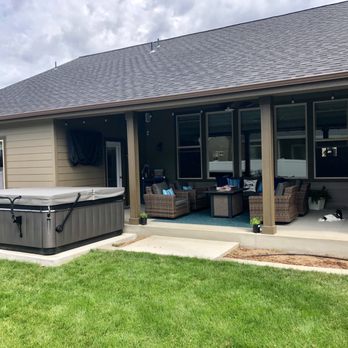 Pool World - Fits perfectly on our custom concrete slab! - Hot Tub & Pool Near Me - Coeur D Alene, Idaho