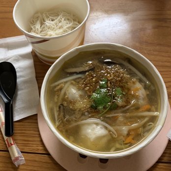 Half & Half Good Old Time - To-go good old time rice noodle soup with combination topping. Well packaged! - Taiwanese Near Me - San Gabriel, California