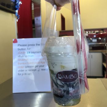 Bambu Desserts & Drinks - A carry strap instead of bag - Juice Bars & Smoothies Near Me - Sunnyvale, California Bambu Desserts & Drinks - A carry strap instead of bag - Juice Bars & Smoothies Near Me - Sunnyvale, California