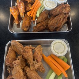 Dijon mustard wings, Jamaican wings, and cajun powder wings Dijon mustard wings, Jamaican wings, and cajun powder wings