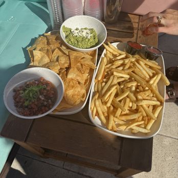 Strawberry Moon - Chips, Guac & Salsa and French Fries - Mediterranean Near Me - Miami Beach, Florida