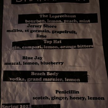 The Royal Room - Cocktail Menu - Bars Near Me - Tucson, Arizona The Royal Room - Cocktail Menu - Bars Near Me - Tucson, Arizona