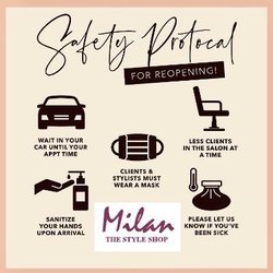 Milan The Style Shop - Covid prepared and a safe environment