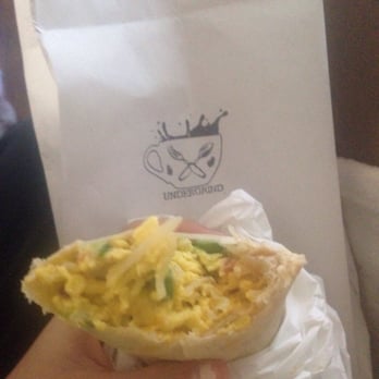 Undergrind Cafe - Bfast burrito? More like scrambled eggs wrapped in a Tortilla :/ - Cafes Near Me - Los Angeles, California