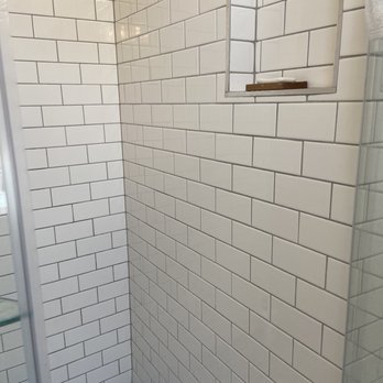 Precision Construction - Subway tile and niche - General Contractors Near Me