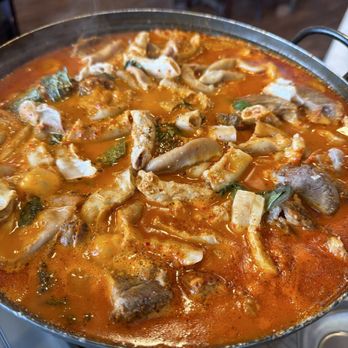 Moobongri - Spicy pork neck bone hotpot - Korean Near Me - Irvine, California
