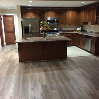simpleFLOORS - Laminate complete! Kitchen view - Flooring Near Me - North Hollywood, California