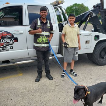 A&Z Towing Express - Driver Junior and my foster pup Mugsy. - Towing Near Me A&Z Towing Express - Driver Junior and my foster pup Mugsy. - Towing Near Me