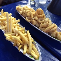 O Pescador - Batatas fritas e lula frita