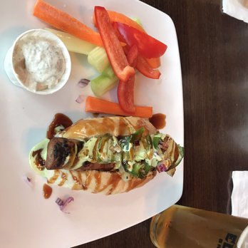 Eli Fish Brewing Company - Maui waui teriyaki carrot dog from the vegan restaurant menu. Served w/crudités and yummy vegan bleu cheese dip. $8, highly recommend - Breweries Near Me - Batavia, New York Eli Fish Brewing Company - Maui waui teriyaki carrot dog from the vegan restaurant menu. Served w/crudités and yummy vegan bleu cheese dip. $8, highly recommend - Breweries Near Me - Batavia, New York