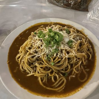 Crawfish Cave - Noodles extra saucy!!! Delicious!! - Cajun/Creole Near Me - Fullerton, California