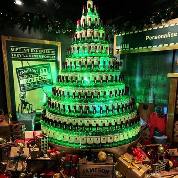 Jameson Distillery Bow St - Christmas Tree made from bottles - Museums Near Me - Dublin, D