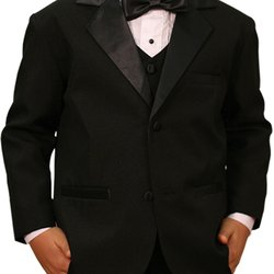 Suit Exchange - Kids 5 piece tuxedo.