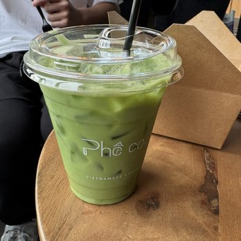 Phe Coffee - Iced almond milk matcha - Coffee & Tea Near Me - Saint Paul, Minnesota