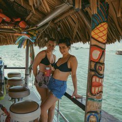 Tiki Boat Adventures - Girls on tiki boat