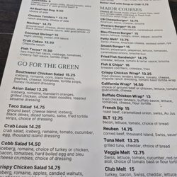 Lunch menu