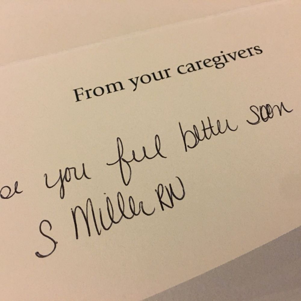 Thank you nurse Miller! Thank you nurse Miller!