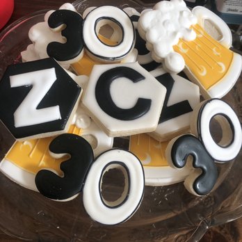 Bop Bakery - a platter of decorated cookies - Desserts Near Me