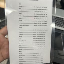 just went in today and this is their updated pricing! just went in today and this is their updated pricing!
