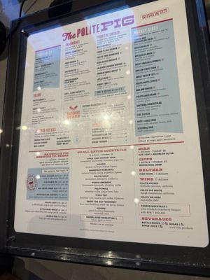 Menu photo 1 The Polite Pig Orlando, FL Menu photo 1 The Polite Pig Orlando, FL
