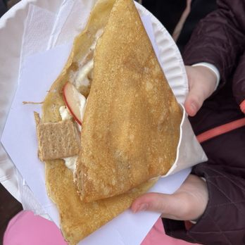 Crepes A La Cart Kitchen - Cheesecake crape- with apples added - Creperies Near Me - Breckenridge, Colorado