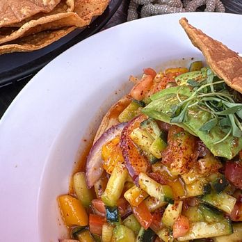 Ferchaladas - Vegetarian "ceviche" tostada option - MANGO - Mexican Near Me - San Diego, California