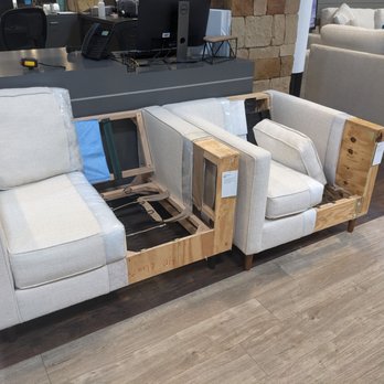 Living Spaces - Living space sofa vs higher end sofa, interesting display - Furniture Stores Near Me - Fremont, California Living Spaces - Living space sofa vs higher end sofa, interesting display - Furniture Stores Near Me - Fremont, California