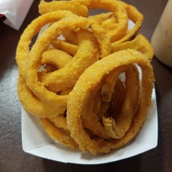Golden Spike Burgers - Well prepared frozen rings. - Burgers Near Me - Corinne, Utah Golden Spike Burgers - Well prepared frozen rings. - Burgers Near Me - Corinne, Utah