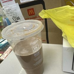 McDonald's - This was the large iced mocha coffee that I got a quarter missing