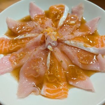 Miyako Sushi - Salmon and yellowtail with habanero - Japanese Near Me - San Clemente, California Miyako Sushi - Salmon and yellowtail with habanero - Japanese Near Me - San Clemente, California