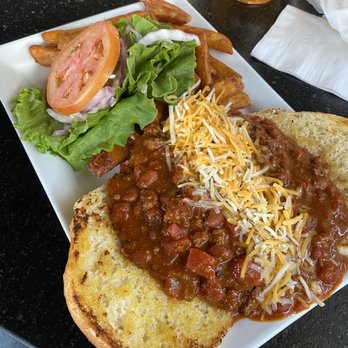 Haunted Hamburger - Chili cheese hamburger with French fries - Burgers Near Me - Jerome, Arizona