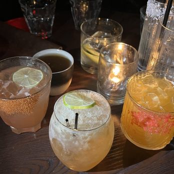 The Attic Oyster & Cocktail Bar - drinks spread - Cocktail Bars Near Me - Flushing, New York