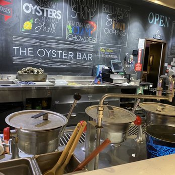 The Oyster Bar - You sit at the bar where food is prepped and cooked.  Cool! - Bars Near Me - Stateline, Nevada