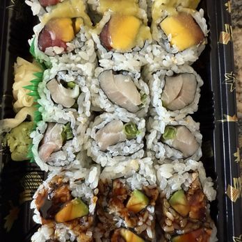 kyushu Sushi & Ramen - Tuna mango, hamachi negi, eel avocado rolls - Sushi Bars Near Me - Fairfield, Ohio kyushu Sushi & Ramen - Tuna mango, hamachi negi, eel avocado rolls - Sushi Bars Near Me - Fairfield, Ohio