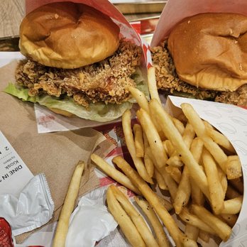 Macho Burger - Macho Crispy Chicken Sandwich and fries - Fast Food Near Me - Monterey Park, California