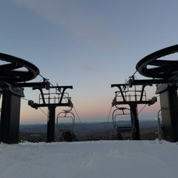 top of the ski lift top of the ski lift