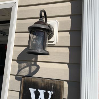 Peach Handyman Services - Exterior wall light installed - Handyman Near Me - Conyers, Georgia
