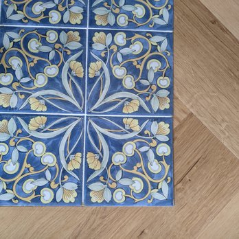 Bay Area Floors - Super Tight placement between fireplace tiles and herringbone floorboards - Flooring Near Me - Soquel, California