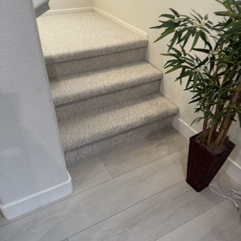 Fullerton Paint & Flooring - Carpet and living room floor after - Flooring Near Me - Anaheim, California