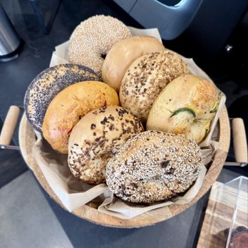 Bageletto - bagel display - Bagels Near Me - San Francisco, California