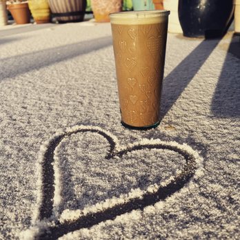 Grounded Cafe - a cup of coffee and a heart drawn in the snow - Cafes Near Me - Pueblo, Colorado Grounded Cafe - a cup of coffee and a heart drawn in the snow - Cafes Near Me - Pueblo, Colorado
