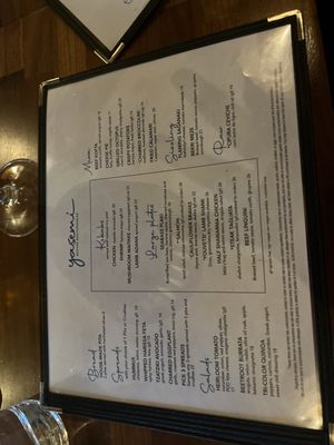 Menu photo 3 Yasemi, A Modern Mediterranean Restaurant Chicago, IL