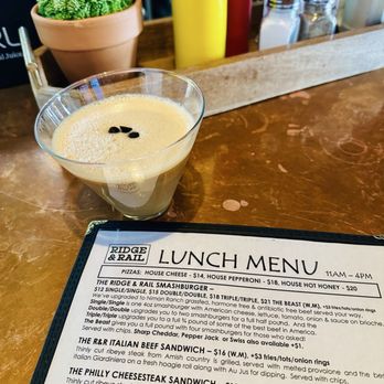 Ridge and Rail - Espresso martini - Pizza Near Me - Wadsworth, Ohio Ridge and Rail - Espresso martini - Pizza Near Me - Wadsworth, Ohio
