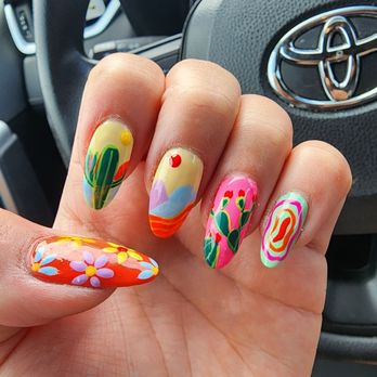 Nail Bar - Left hand nail design - Nail Salons Near Me - San Marcos, California Nail Bar - Left hand nail design - Nail Salons Near Me - San Marcos, California