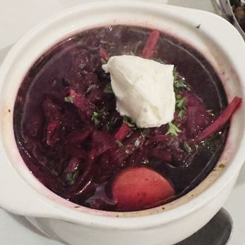 New Heights Restaurant - Traditional Borsh Soup - New American Near Me - Washington, DC, District of Columbia