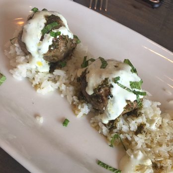 Saltcellar - Appetizer  3 Lamb Meatballs over rice - Seafood Near Me - Columbus, Georgia