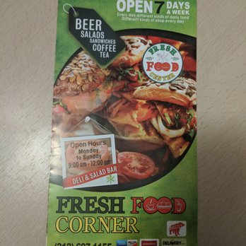 Fresh Food Corner - Menu - Delis Near Me - New York, New York Fresh Food Corner - Menu - Delis Near Me - New York, New York